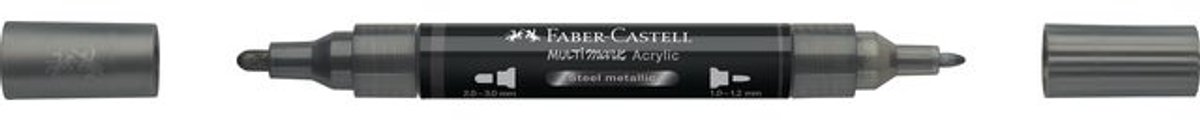 Acrylmarker Faber Castell Multimark 297 steel metallic - FC-185997