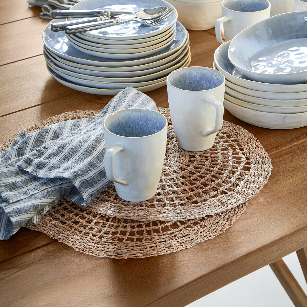 LOBERON Placemat set van 4 Sauvrelle bruin