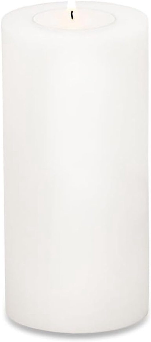 Theelichthouder Kaars - Permanente Kaarsenhouder - Sfeerverlichting Thuis - Vaatwasmachinebestendig Hittebestendig - Hoogte 15 cm Diameter 8 cm - Wit