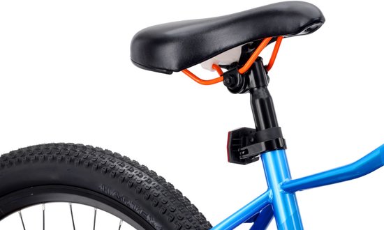 VERDANT CALIX Mountainbike 26", MTB-fiets voor dames en heren, fiets 6 inch - vering, schijfremmen, 21 versnellingen - Wit-Blauw-Oranje van Verdant — afbeelding 4