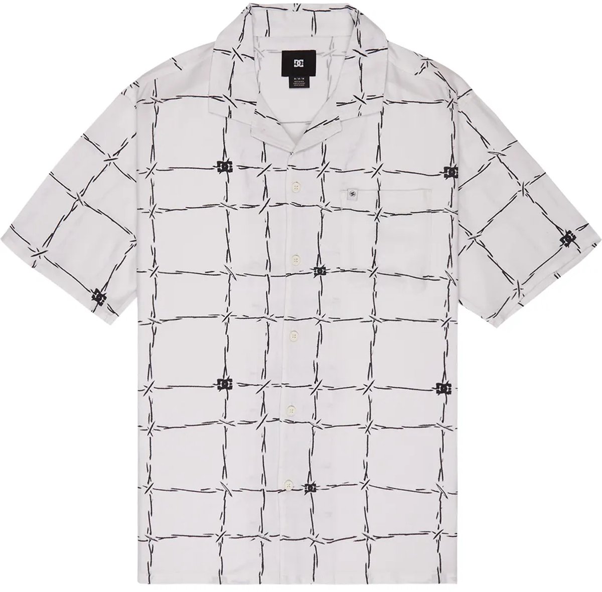 Dc Shoes Wired Resort Overhemd Met Korte Mouwen M Man Wit
