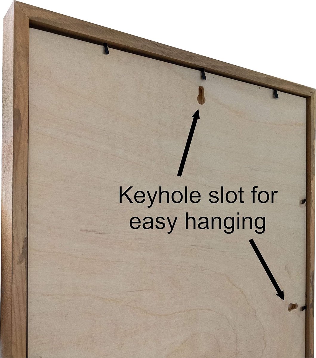Rustiek Houten Bord - Decoratief Wandbord - Woonkamer Decoratie - Gedrukt op Berkenhout - 30x30 cm - Natuurlijk Hout