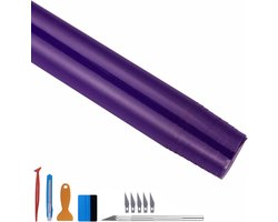 Hoogglanzende folie - Zelfklevend vinyl - Auto decoratie - Luchtafblaas technologie - 30 x 300 cm - Paars
