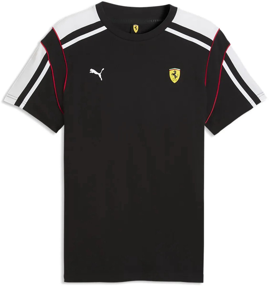 Puma Ferrari T-shirt Met Korte Mouwen XL Man Zwart