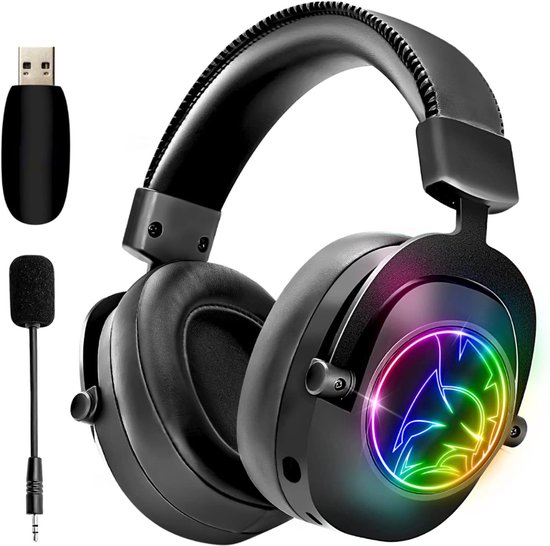 CLVP® Game Headset - Koptelefoon Gaming - Met Microfoon - Zwart