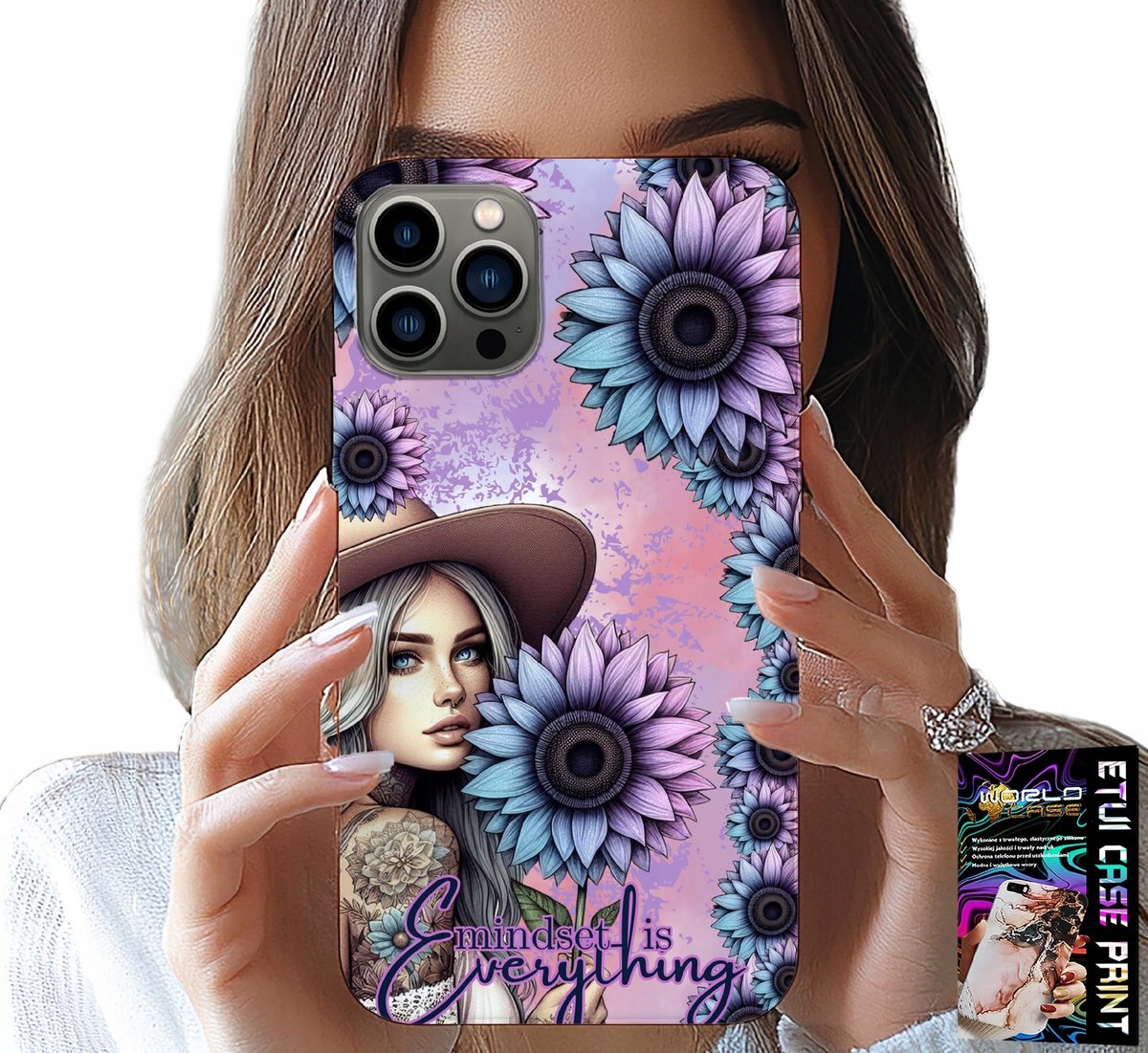 iPhone 11 Pro hoesje - Vrouw in zonnebloemen, vrouwelijke patronen