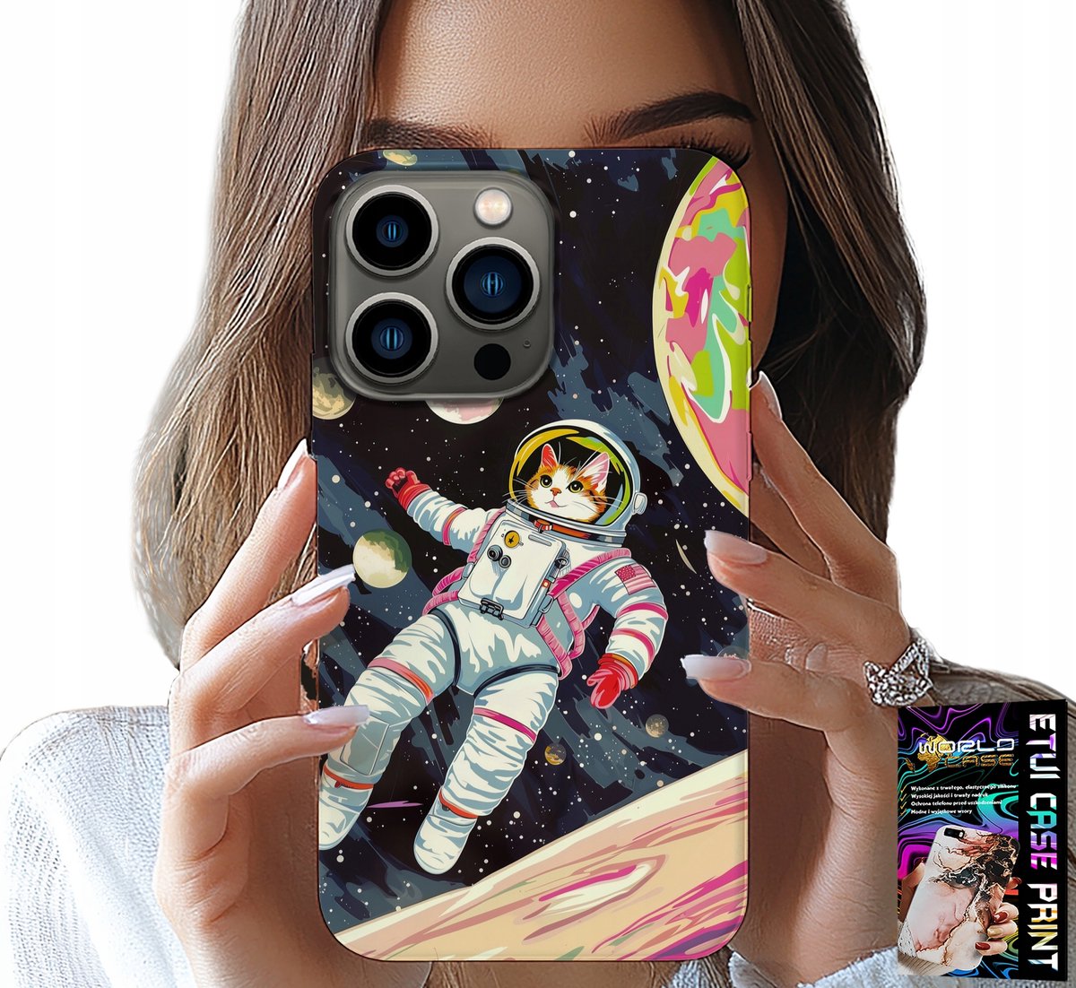 HOESJE VOOR IPHONE 16 PRO MAX - KAT-ASTRONAUT RUIMTEHOESJE