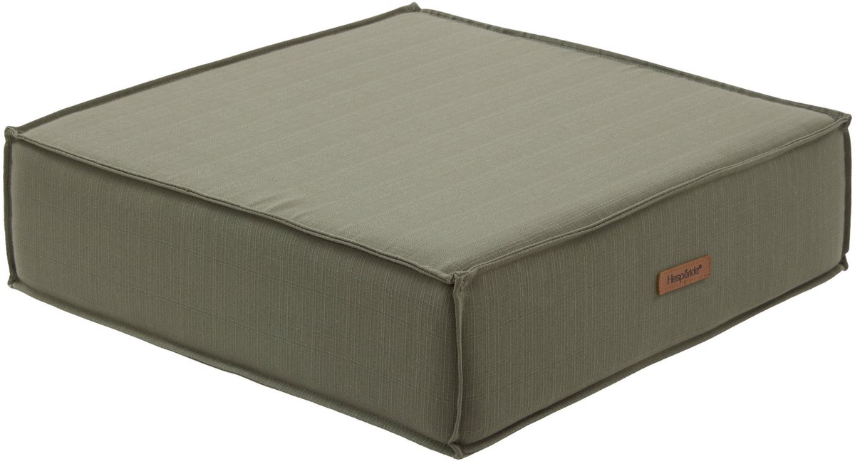 Hesperide Vloerkussen Korai - olijfgroen - PU-schuim/polyester - 45 x 45 cm - zitkussen