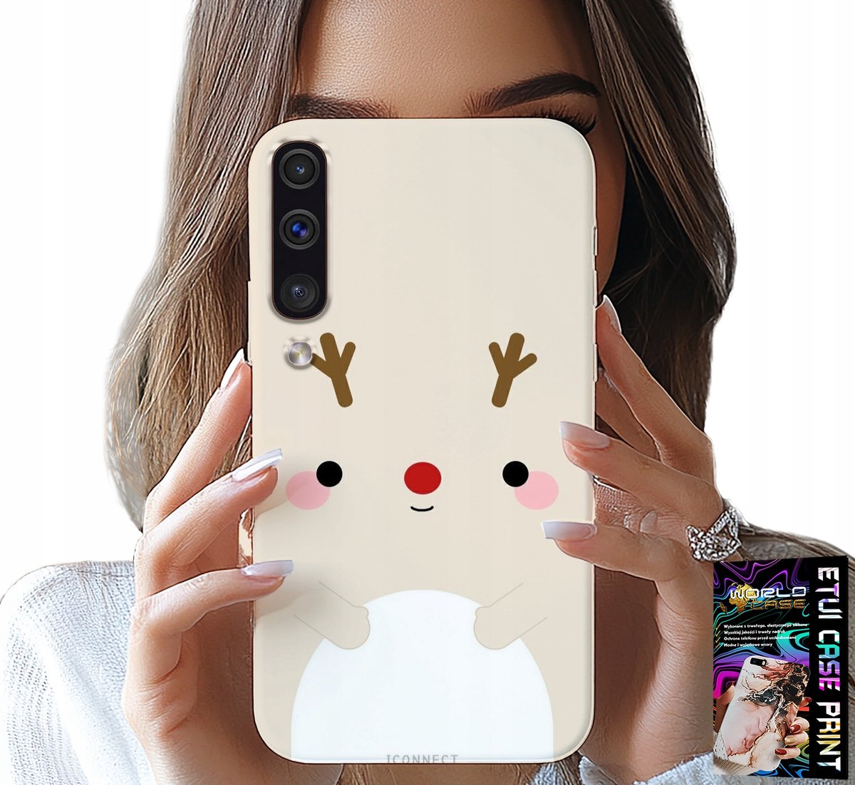HOESJE VOOR SAMSUNG GALAXY A70 - RENDIER, RENDIER, KERSTPATROON