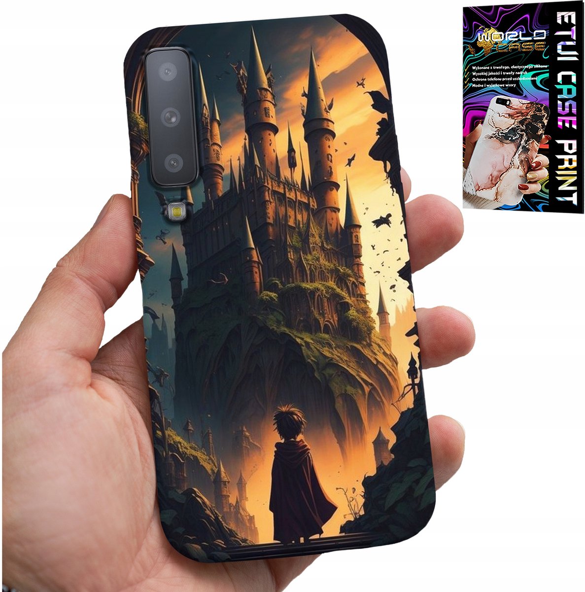 HOESJE VOOR SAMSUNG A7 2018 - HOESJE VOOR EEN FAN VAN MAGIE EN EEN TOVERSTAF MET SLOT