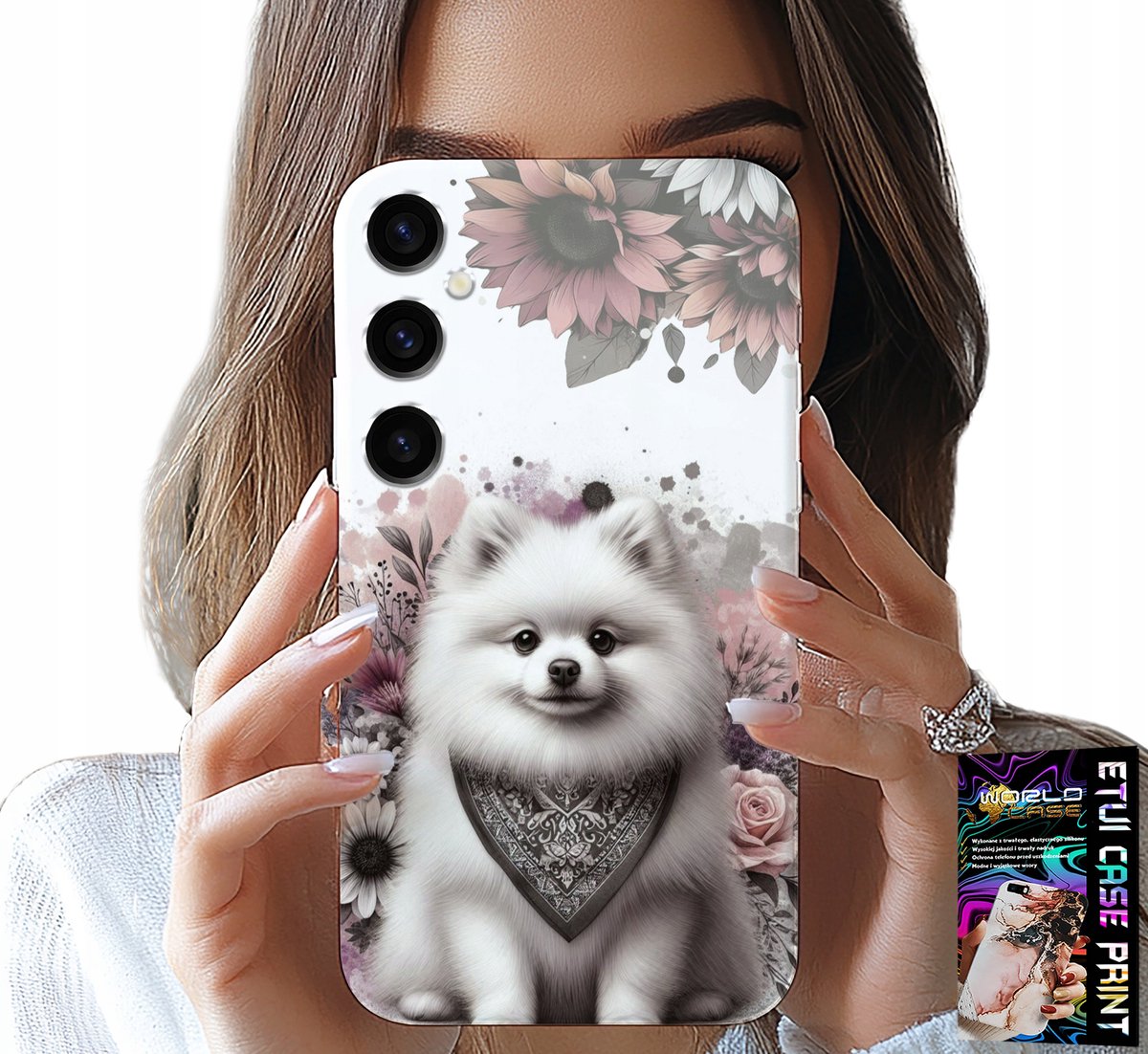 HOESJE VOOR SAMSUNG GALAXY S24 PLUS - POMERANIAN, MINIATURE SPIZZA, HONDENRASSEN