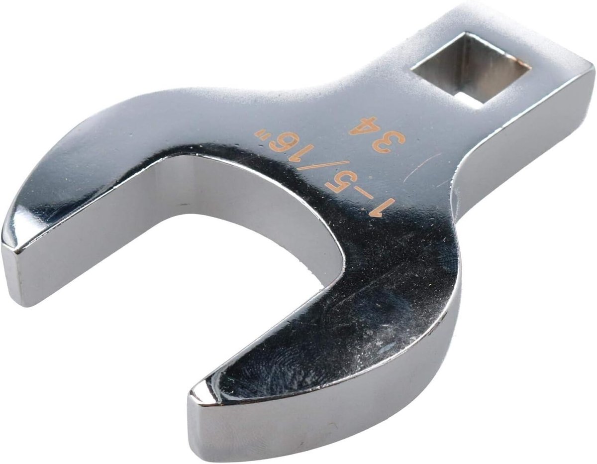 Vork Sleutel - Kopse Dop - Precisie Aandraaien - Chrome Vanadium Staal - 34 mm 1/2 Inch - Zilverkleurig