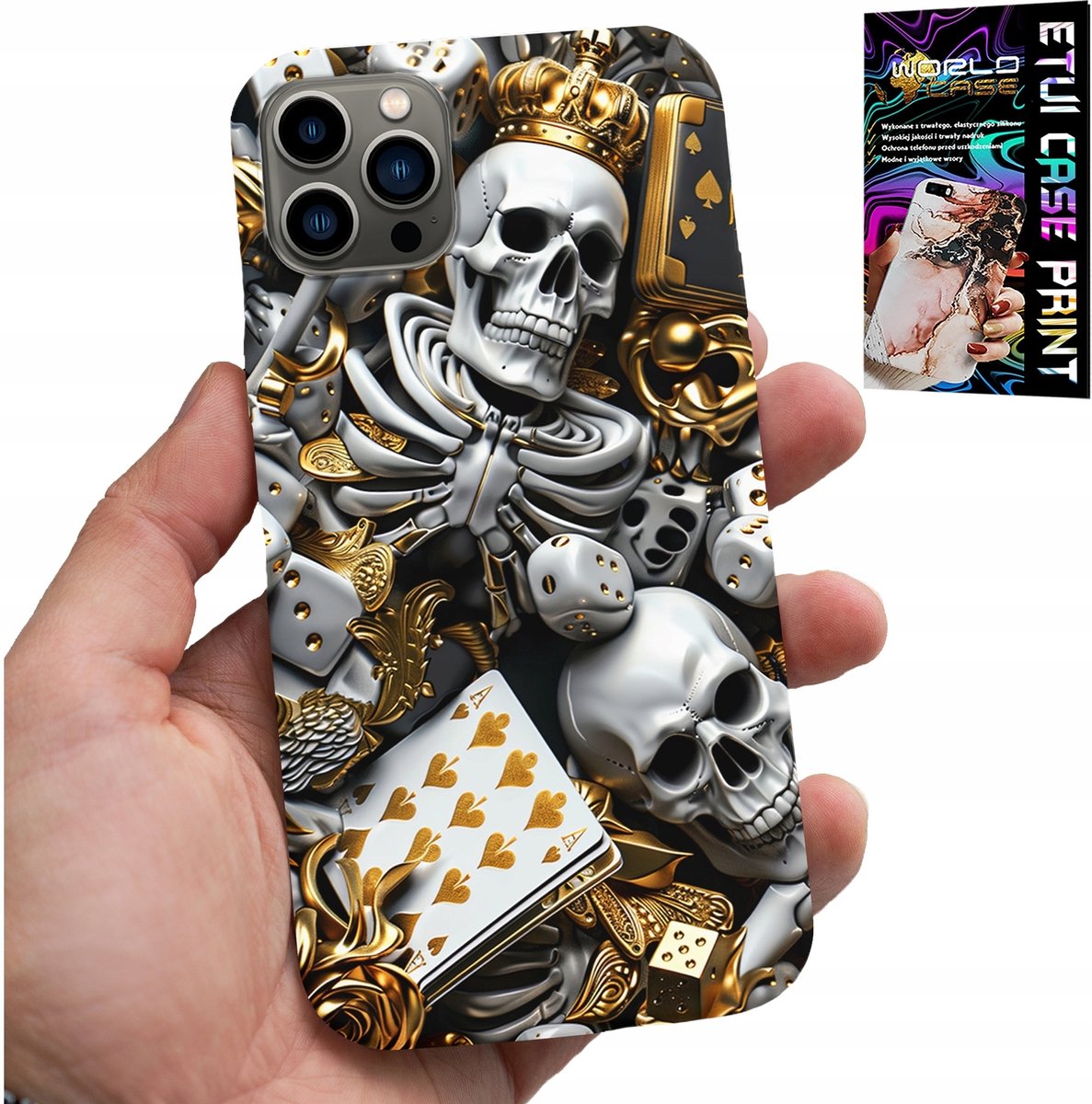 iPhone 11 Pro Max hoesje - King Poker dobbelstenen aas designs voor mannen