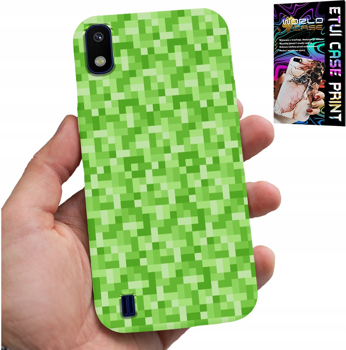 HOESJE VOOR SAMSUNG A10 - SPELPATRONEN UIT DE GAME PIXEL PIXELS ACHTERKANT