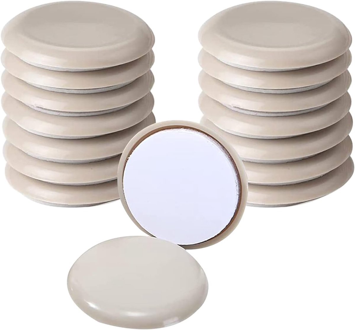 Meubels Sliders - Vloerbeschermers Gliders - Meubels Verplaatsen - Ronde Vorm - 50mm Diameter - Grijs