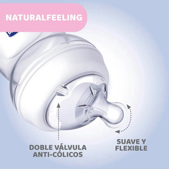 Chicco Zuigfles Natural Feeling 150 Ml Transparant van Merkloos — afbeelding 2