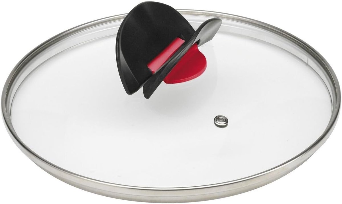 Glazen Deksel - Pannendeksel Rond - Koken Braden - Click Cook - 16 cm - Grijs