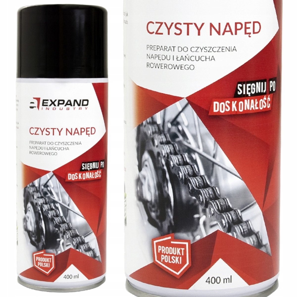 Expand Czysty Napęd - Fiets Ketting Reinigingsmiddel - 400ml - Veilig voor Metalen en Kunststoffen