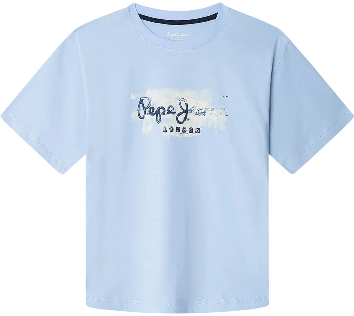 Pepe Jeans Joshua T-shirt Met Korte Mouwen Blauw 16 Years Jongen