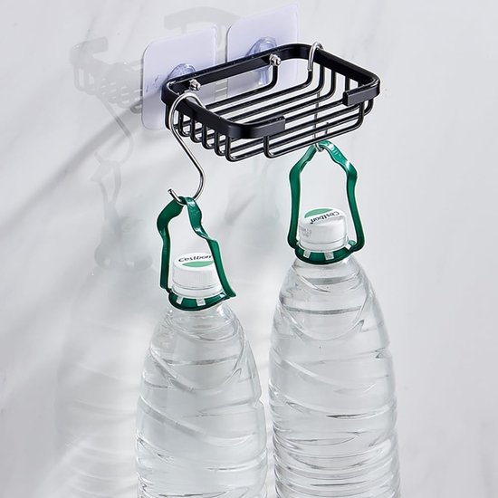 Bar Zeephouder Schotel Douche 2 STKS Zelfdrainerende Zeepcontainer met Deksel, Wandgemonteerde Zeepbak Lade voor Badkamer Bad Wastafel, Waterdicht
