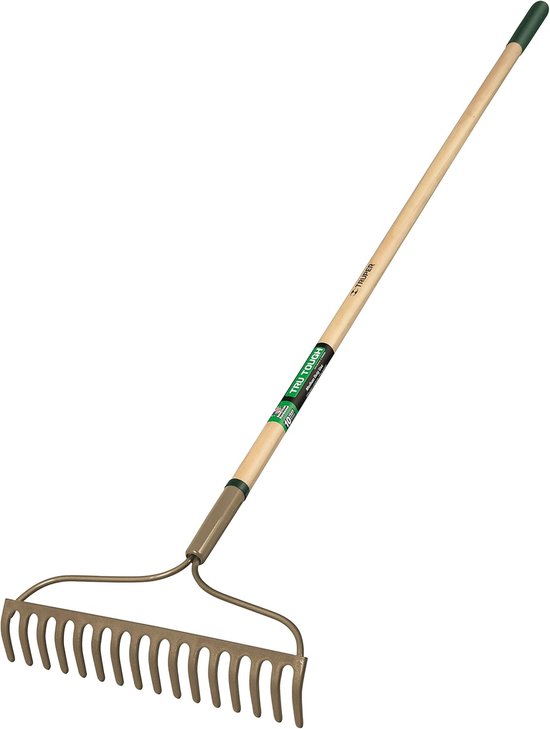 Tuinhark - Bladhark Tuin - Bladeren Verzamelen - Ergonomisch Handvat - 99.8 x 17.15 cm - Zwart Geel — afbeelding 3
