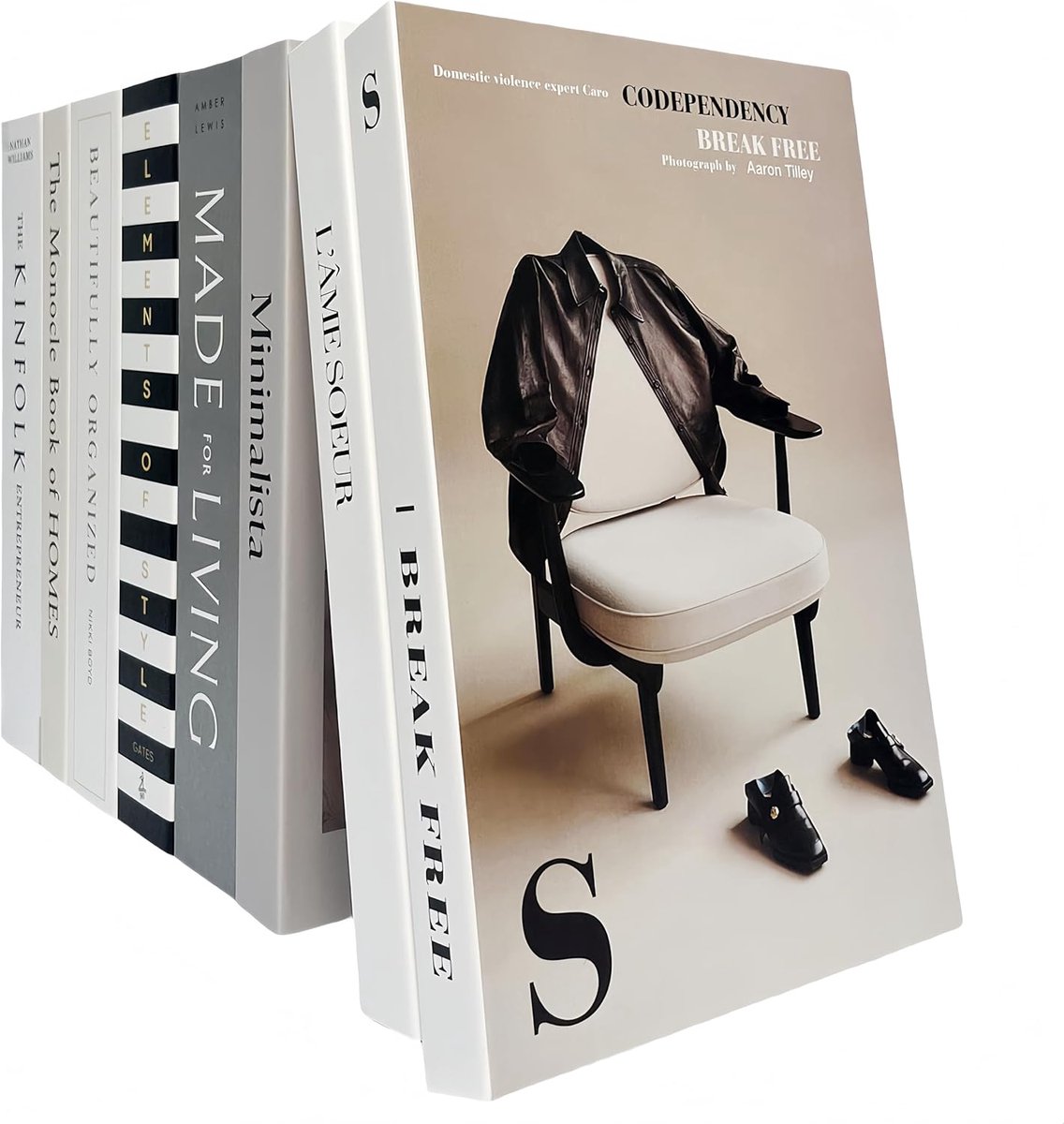 Decoratieve Boeken - Kunstboeken Nep - Woonkamer Decoratie - Set van 8 - 27x17x4cm