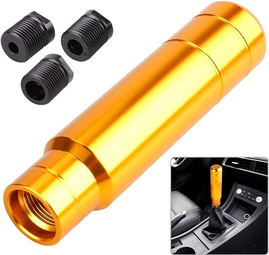 Schakelknop Auto - Versnellingspook Upgrade - Comfortabel Rijden - Universele Pasvorm Adapters - 5 Inch Lengte - Goud — afbeelding 5