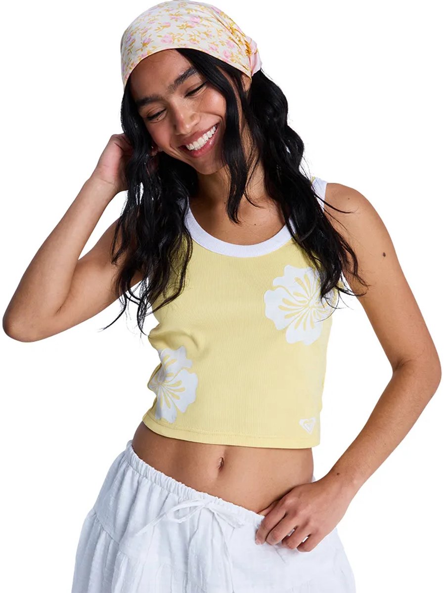 Roxy Keep It Cool Top Zonder Mouwen XS Vrouw Golden Haze