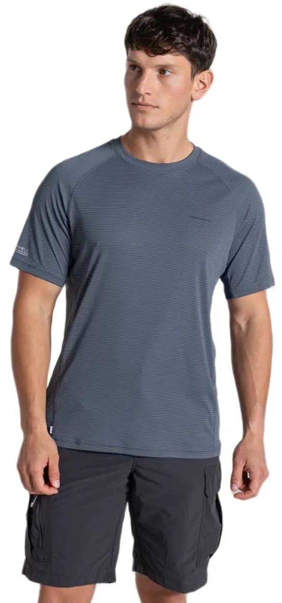 Craghoppers Nosilife Solarshield+ T-shirt Met Korte Mouwen Grijs L Man