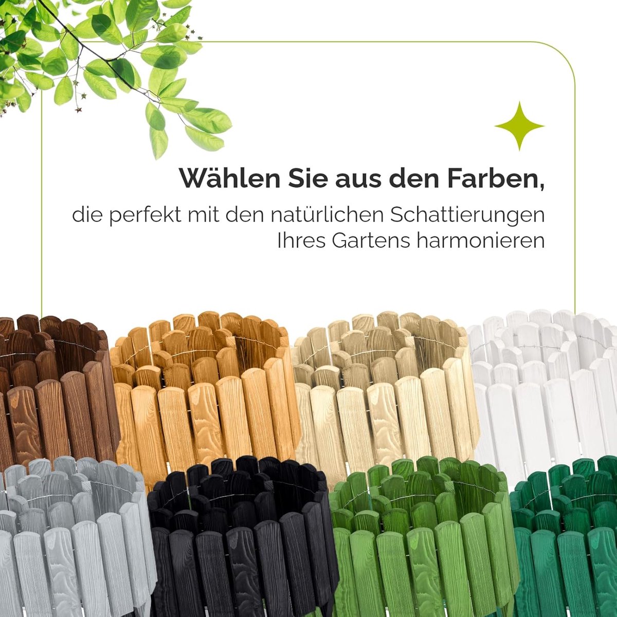 Bloembedrand Hout - Tuin Afscheiding - Tuin Inrichten - Flexibele Rolboord - 200x20cm - Sm