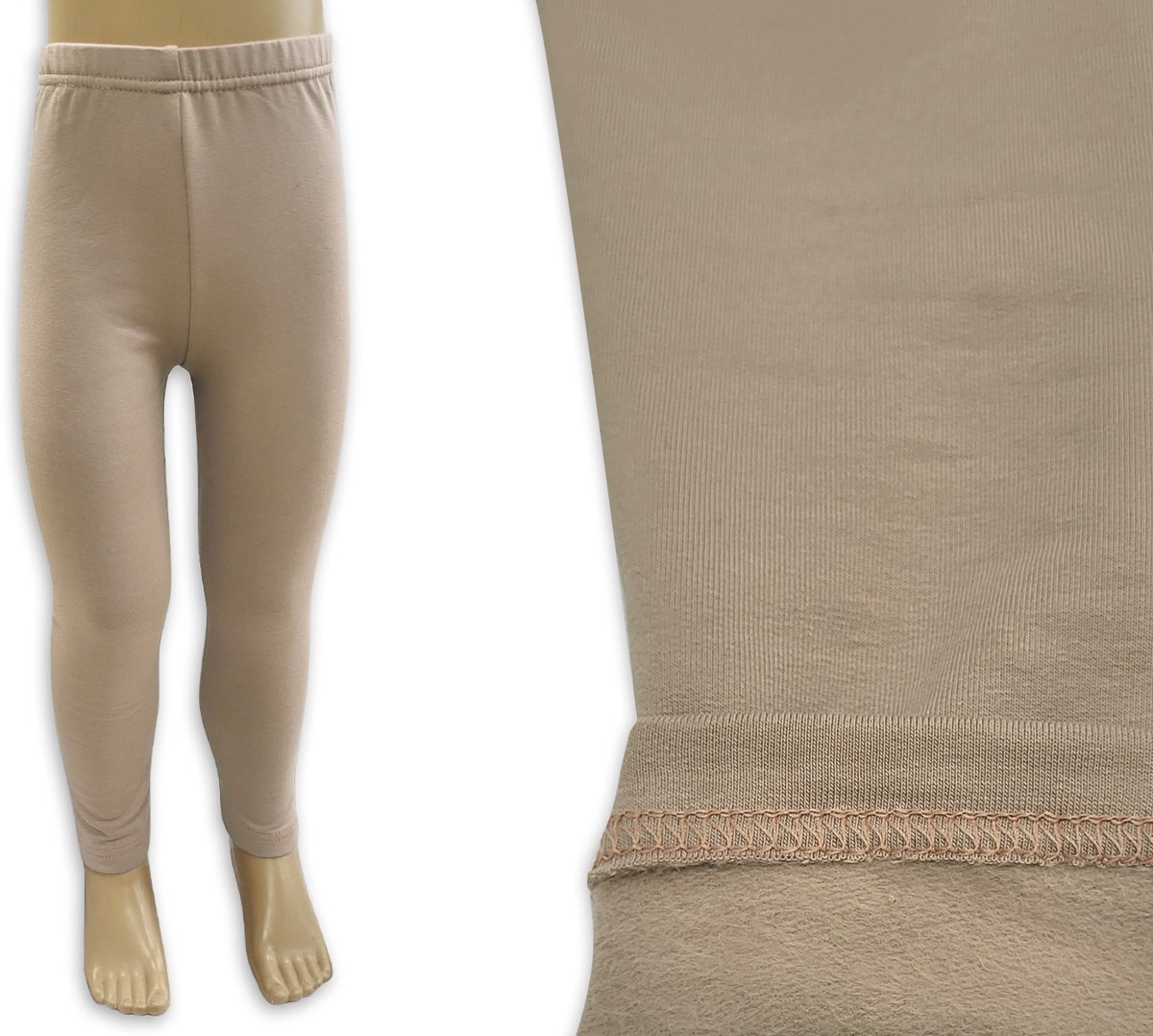 Dartomik Legging - Kinderen - Ocieplane - Elastyczne - Beige