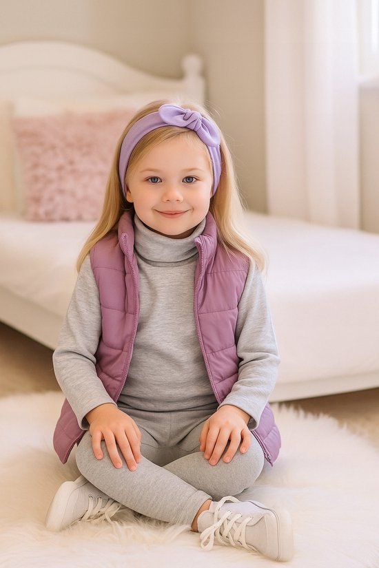 Dartomik - Kindertrui met Hoge Kraag - Grijs Melange - 116 van Merkloos — afbeelding 3