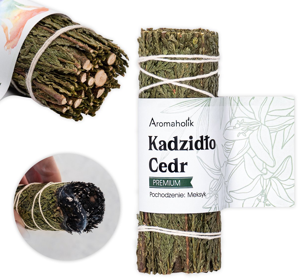 Aromaholik - Ceder Smudge Stick - Natuurlijke Wierook - 10 cm - Energetische Reiniging