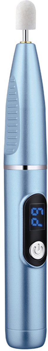Elektrische Nagelvijl - Nagelfrees Oplaadbaar - USB Oplaadbaar - Draadloos - Met 5 Bitjes - Multifunctionele Nagelverzorging - Lichtblauw