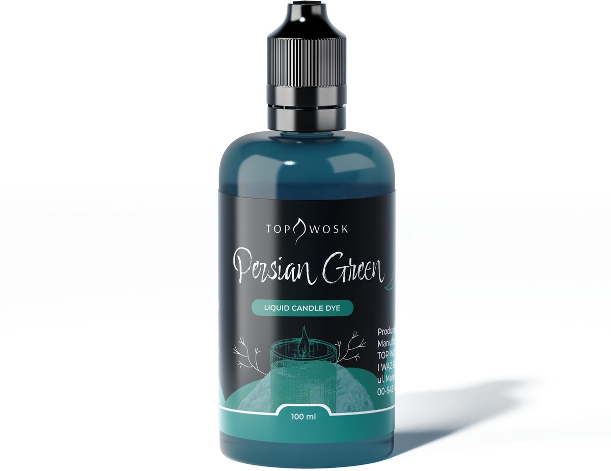 Bekro TopDyes - Vloeibare Kaarsenkleurstof - Persian Green - 100 ml - Hoog geconcentreerd