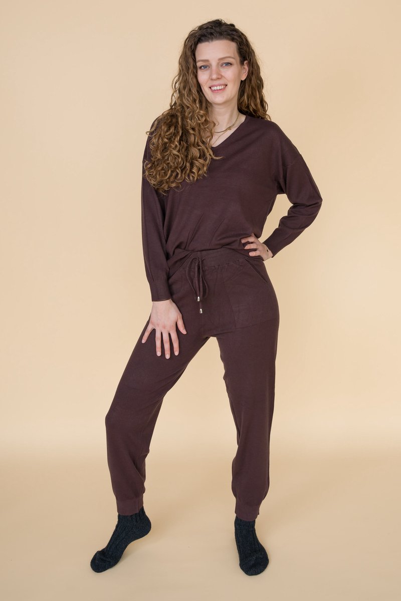 Huispak Dames Emma - Bruin - Maat L/XL - Lounge We Are