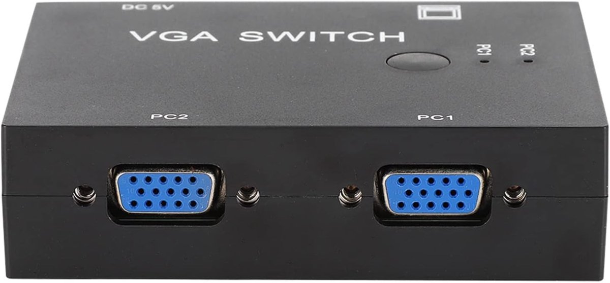 VGA Switchbox - Video Selector - Monitor Delen - 15 Meter Signaal - 1920 x 1440 Resolutie
