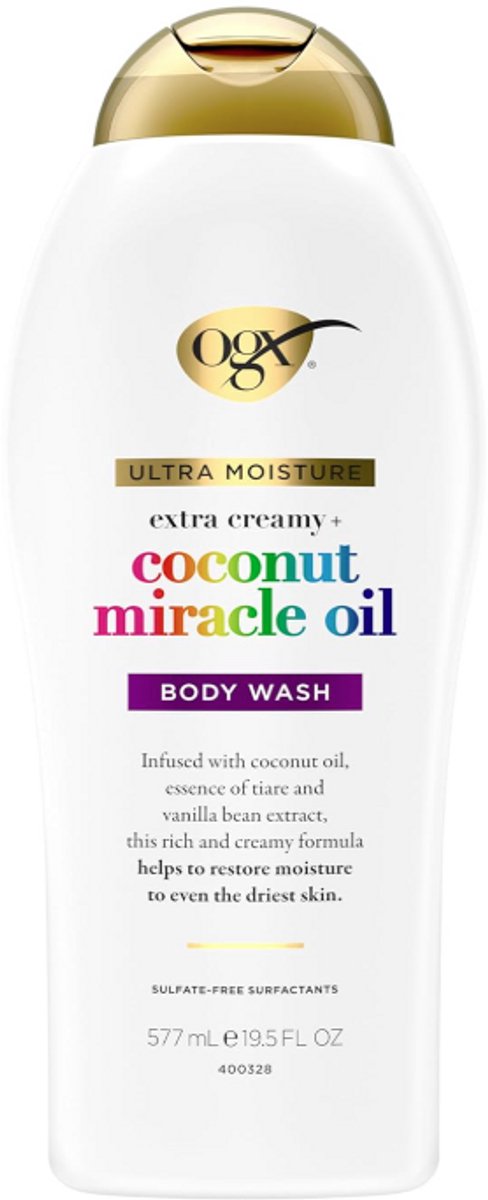 OGX Extra Creamy + Coconut Miracle Oil Body Wash 577ML – Ultra Moisture Douchegel