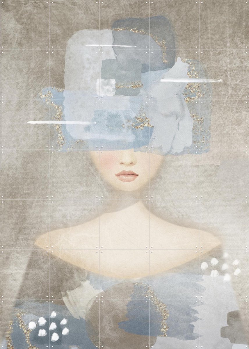 IXXI Sora, Mirjam Duizendstra - 100 x 140 cm - Gratis ophangtool - Grote wanddecoratie en posters - Grafisch Ontwerp, Aquarel, Illustraties, Abstract