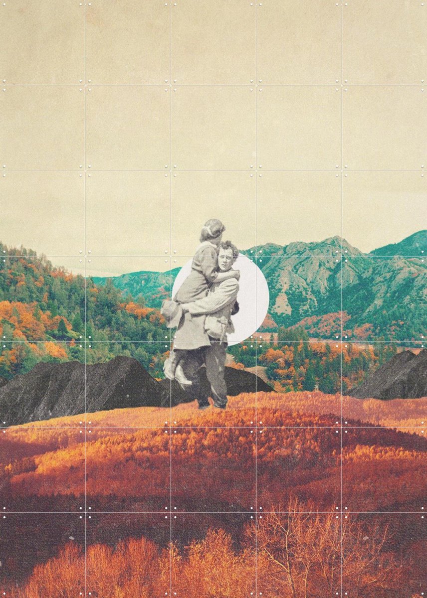 IXXI Promises. Please do not look back, Made by IXXI - 100 x 140 cm - Gratis ophangtool - Grote wanddecoratie en posters - Vintage, Gemengde