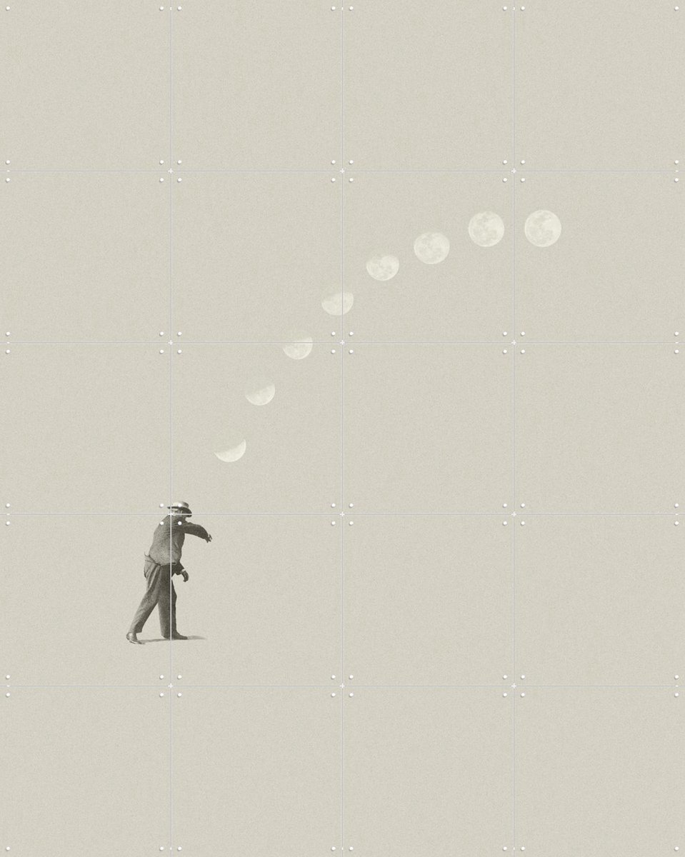 IXXI Lucky Shot, Maarten Léon - 80 x 100 cm - Gratis ophangtool - Grote wanddecoratie en posters - Minimalisme, Illustraties, Woonkamer, Slaapkamer