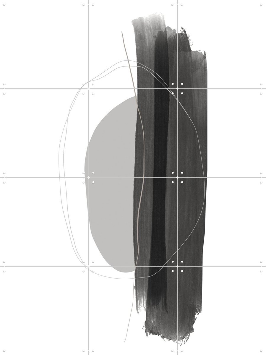 IXXI Feeling Safe, uplusmestudio & Various - 60 x 80 cm - Gratis ophangtool - Grote wanddecoratie en posters - Abstract, Line art, Minimalisme