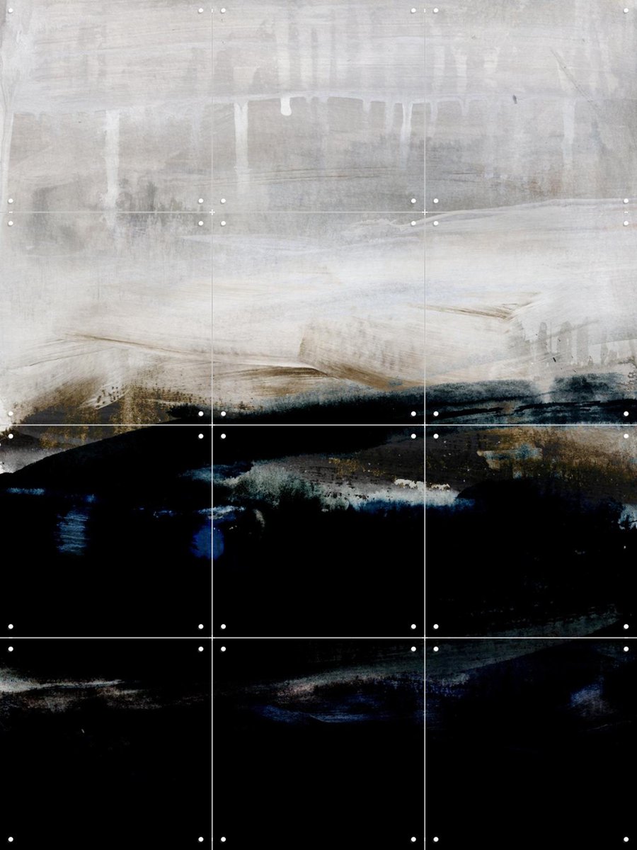 IXXI Watercolors 39X, Mareike Böhmer - 60 x 80 cm - Gratis ophangtool - Grote wanddecoratie en posters - Minimalisme, Abstract, Kwaststreken