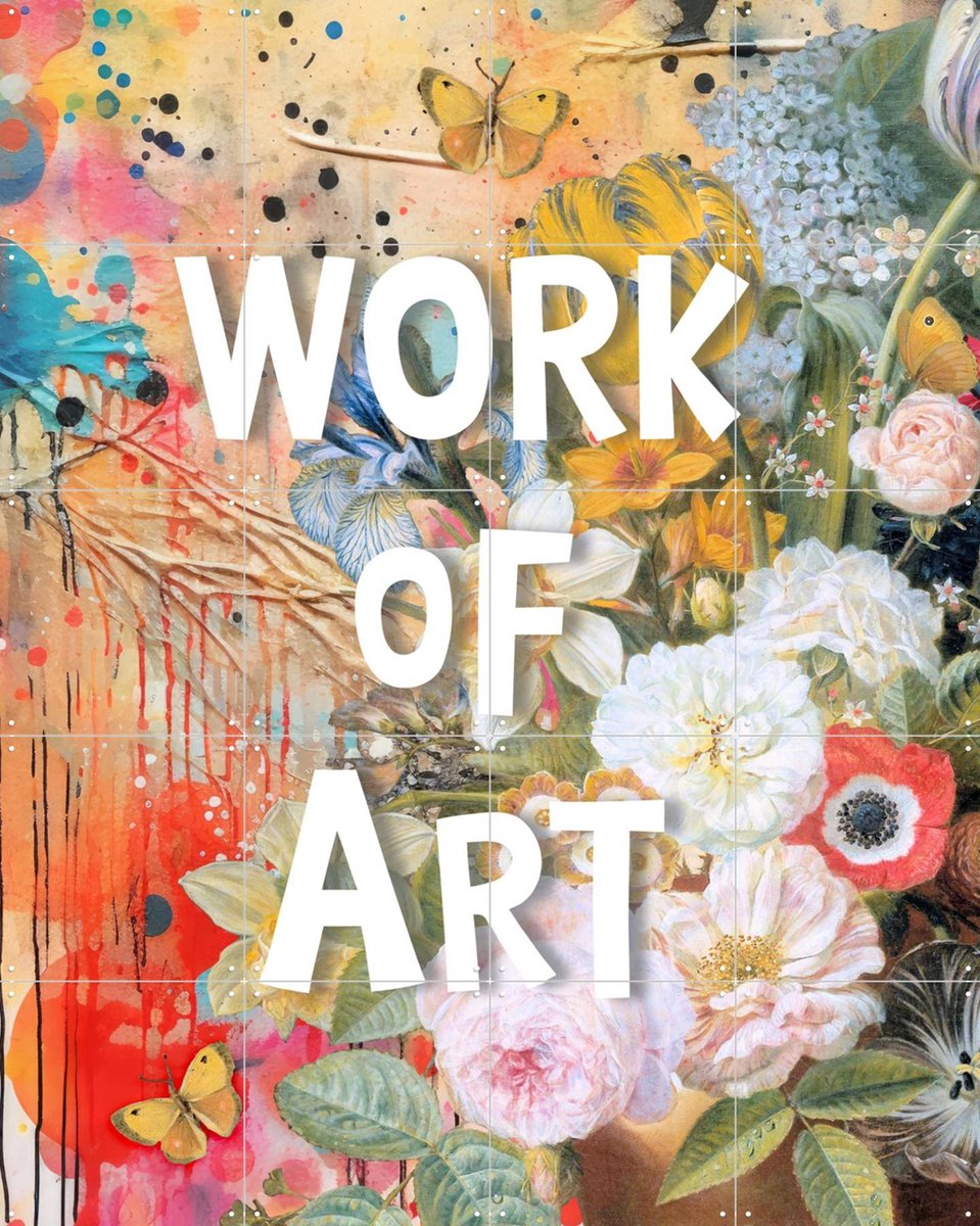 IXXI Work of Art, Marja van den Hurk - 80 x 100 cm - Gratis ophangtool - Grote wanddecoratie en posters - Illustraties, Kleurrijk, Studeerkamer