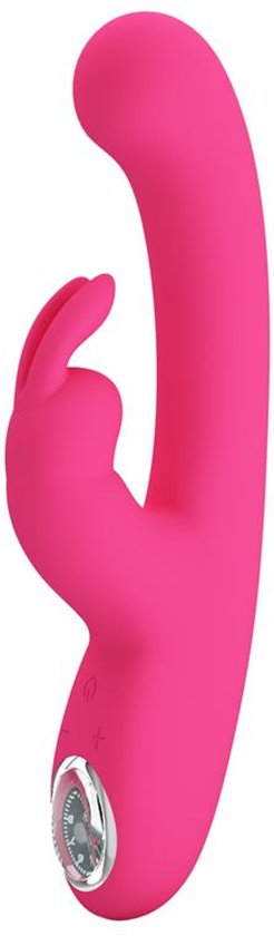 Pretty Love - Lamar - Vibromasseur Rabbit - Vibromasseur Tarzan - Avec écran LCD - Rose
