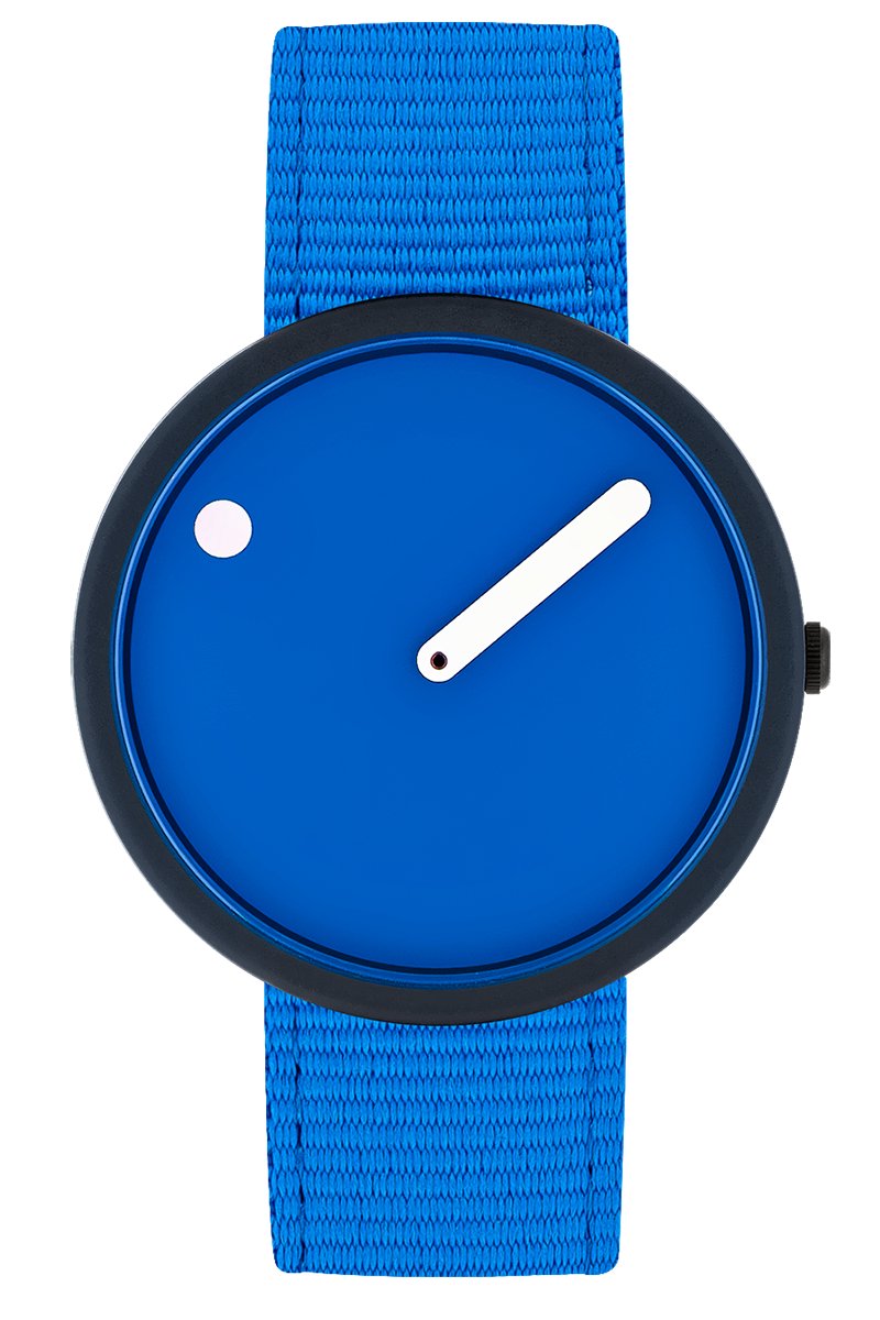 Picto Ocean Ghost Nets Coastal Blue Designhorloge - Blauw - R44027-R023 - Herenhorloge - 40mm