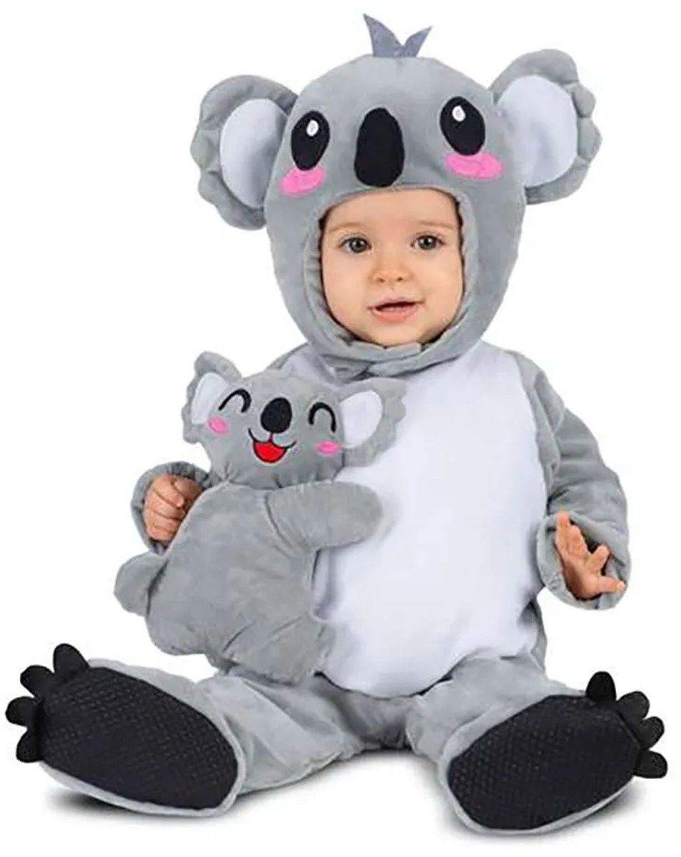Mom Koala Met Baby Kostuum Grijs 12-24 Months