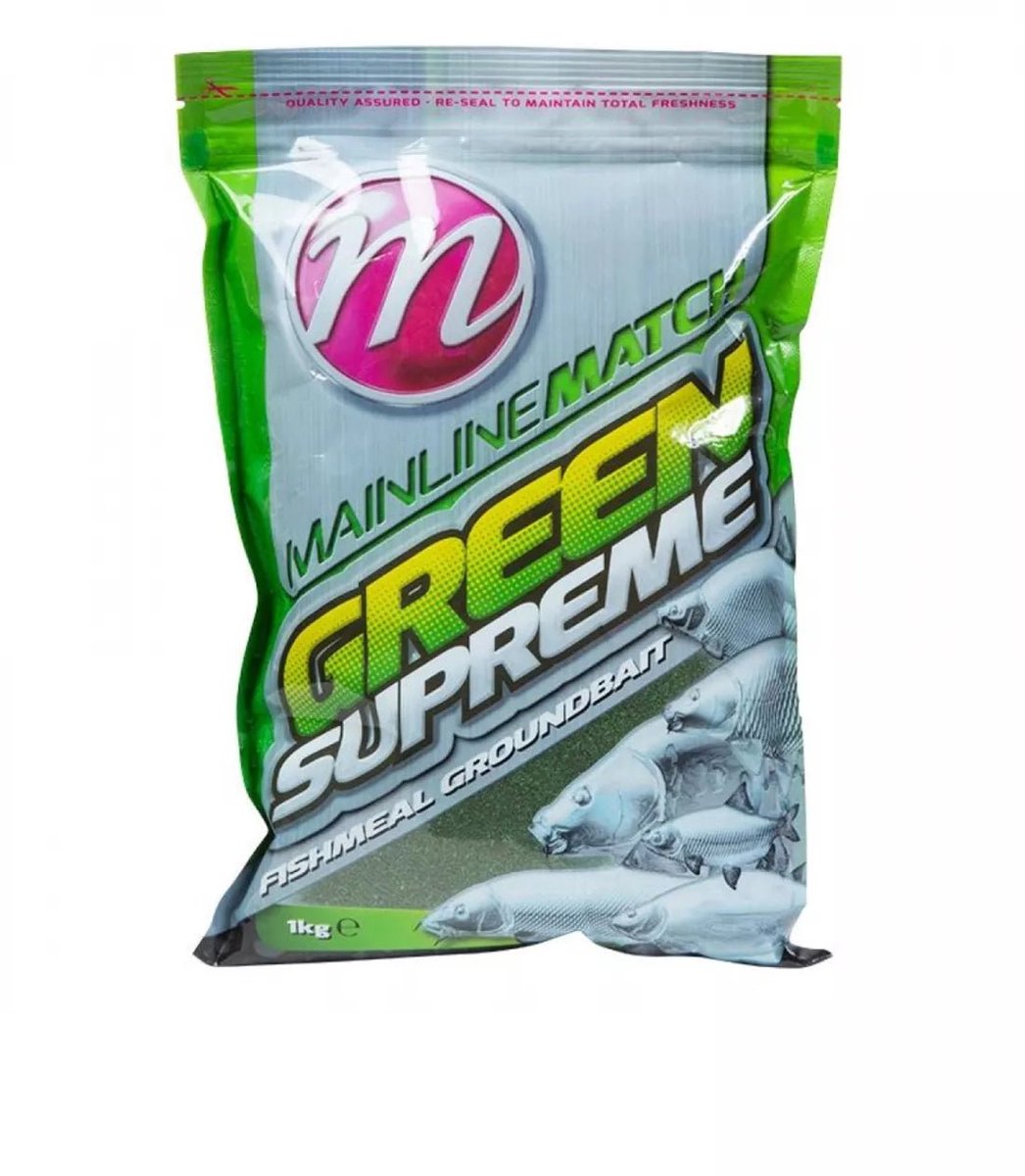 Mainline Green Supreme Fishmeal Groundbait | 1kg