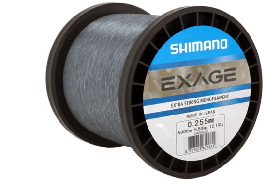 Ligne de pêche en nylon Shimano Exage | 1000 m Acier Gris 0,50 mm