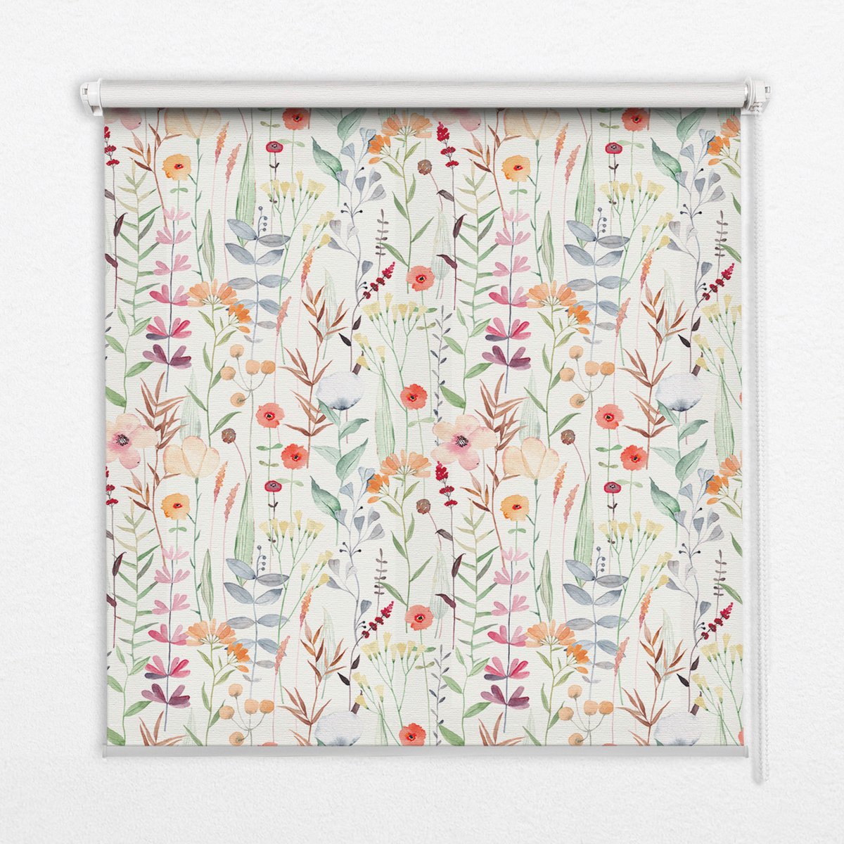 Coloray Rolgordijn Verduisterend - Kleurrijke Bloemen Verduisterend Rolgordijn - 110x140 cm - Kleurrijk Isolerend Rolgordijn - Planten Rolgordijn Verduisterend Kantoor - Rolgordijn Wandmontage